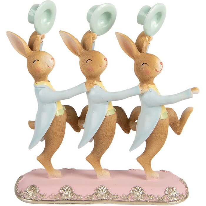 Décoration Lapin Clayre & Eef Brun-Blue 23x8x25 cm