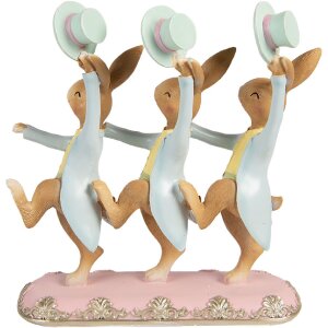 Décoration Lapin Clayre & Eef Brun-Blue 23x8x25 cm