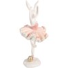 Décoration Lapin Clayre & Eef Blanc Rose 16x16x35 cm