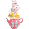 Décoration Théière avec Lapin et Tasses – Clayre & Eef