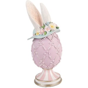 Décoration Oeuf Violet-Blanc Clayre & Eef...