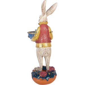 Décoration Lapin avec Coquille Beige Bleu 12x10x28 cm - Clayre & Eef