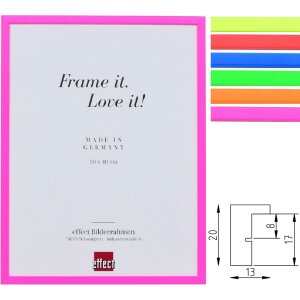 Cadre Photo Effect Profil 2500 en Bois Neon 1,3 cm