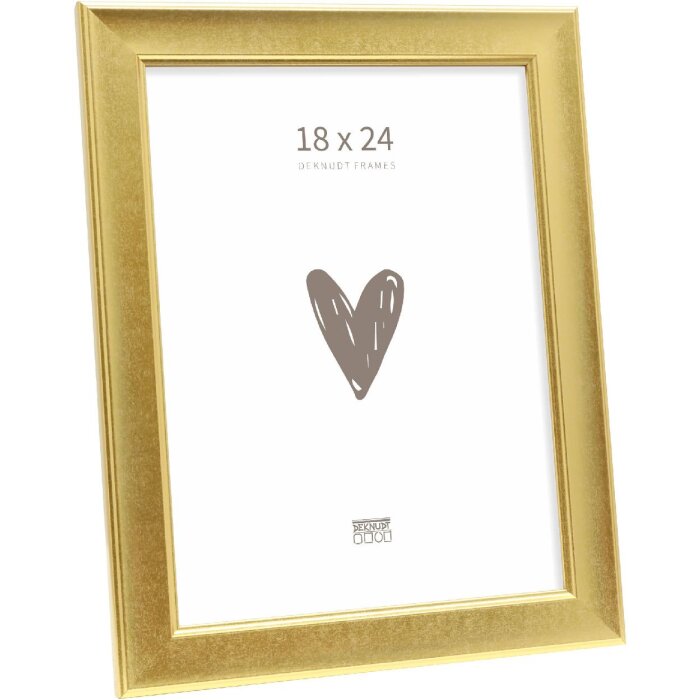 Cadre photo Deknudt S244 doré 18x24 cm
