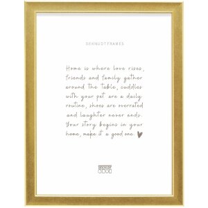 Cadre photo Deknudt S244 or 30x40 cm, moulure becquetée bois