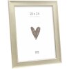 Cadre photo Deknudt S244 argent 18x24 cm, moulure chanfreinée