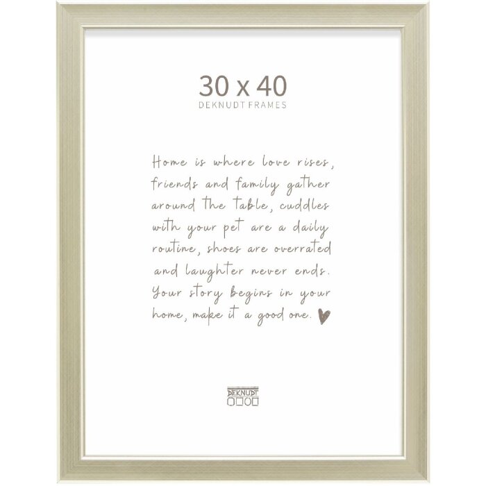 Cadre photo Deknudt S244 argent 30x40 cm