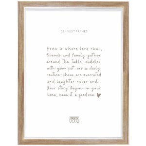 Cadre photo Deknudt S244 bronze 15x20 cm, moulure géometrique bois