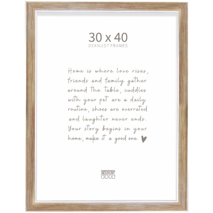 Cadre photo Deknudt S244 bronze 30x40 cm
