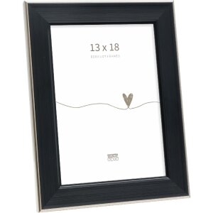 Cadre photo Deknudt S244 noir avec bordure...