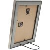 Cadre photo Deknudt S244 noir avec bordure argentée 18x24 cm