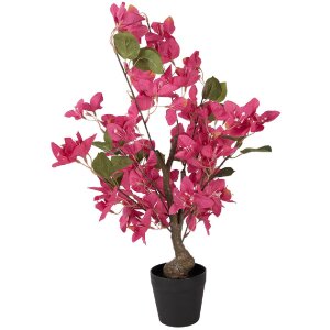 Arbre de bougainvillière artificiel rose vert Clayre & Eef