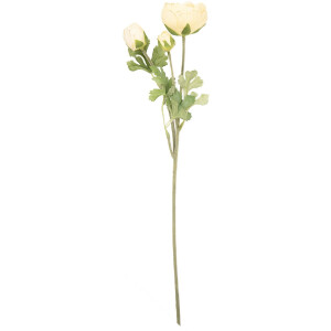 Fleur artificielle de renoncule Clayre & Eef 6x10x52 cm jaune-vert