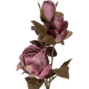 Décoration Branche Fleurs Violet-Vert 12x12x70 cm Clayre & Eef