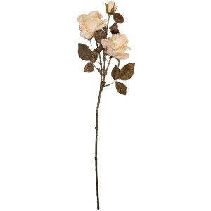 Décoration Branche Fleurs 12x12x70 cm Blanc Vert Clayre & Eef