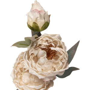 Décoration Branche de Fleurs Blanc-VERT 16x16x72 cm Clayre & Eef