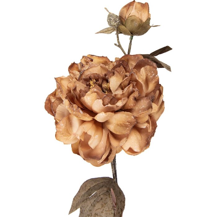 Décoration florale branche marron-vert 14x17x73 cm - Clayre & Eef