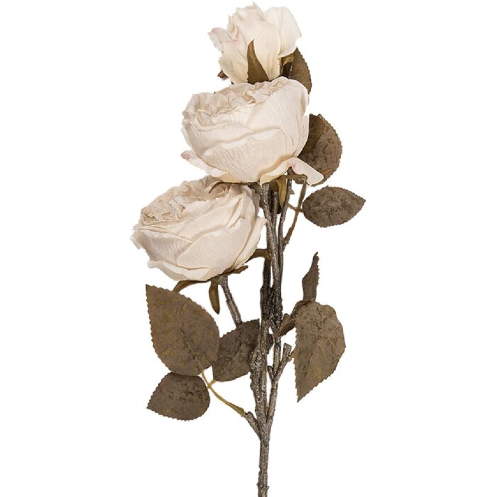 Décoration Branche Fleurie Blanc-Vert 12x15x70 cm Clayre & Eef