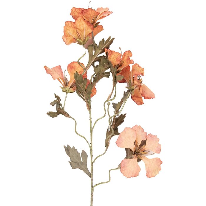 Décoration Branche Fleurs Orange Vert Clayre & Eef