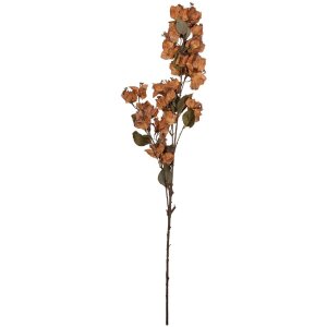 Clayre & Eef – Décoration Murale Branche Fleurs Marron Vert 10x15x101 cm