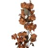 Clayre & Eef – Décoration Murale Branche Fleurs Marron Vert 10x15x101 cm