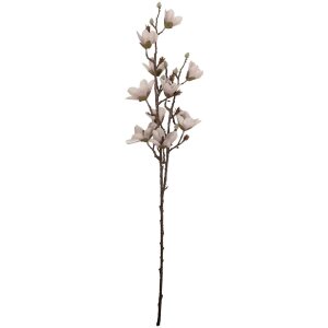 Décoration murale branche fleurs beige marron 12x15x92 cm
