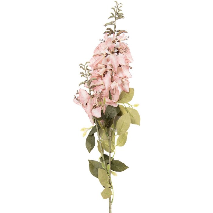 Décoration Branche Fleurs Rose Vert 10x13x100 cm Clayre & Eef