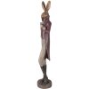 Décoration Lapin Or Rouge 16x14x75 cm – Clayre & Eef