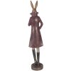 Décoration Lapin Or Rouge 16x14x75 cm – Clayre & Eef