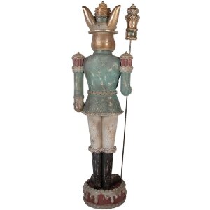 Décoration Lapin Clayre & Eef Marron-Vert 29x25x100 cm