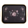 Tablette décorative Clayre & Eef 66438, noir-rose, 38x27x2 cm