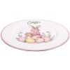 Plat rond Pâques Clayre & Eef 33 cm blanc rose