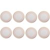 Sous-verres Clayre & Eef Set de 8 Ø 10x4 cm Beige Rosa