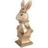 Buste Lapin Beige Rose Clayre & Eef 16x11x31cm