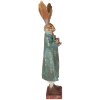 Décoration Lapin Doré Bleu Clayre & Eef 14x12x47 cm