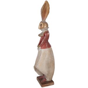Décoration Lapin Clayre & Eef Or Rouge 15x13x46 cm