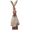 Décoration Lapin Clayre & Eef Or Rouge 15x13x46 cm