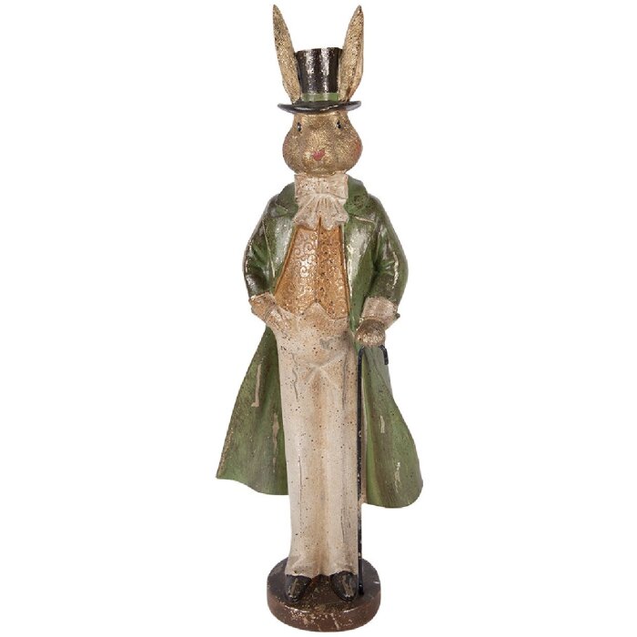 Décoration Lapin Doré Clayre & Eef 17x12x48 cm