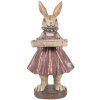 Décoration Lapin Clayre & Eef Beige Rouge 10x8x20 cm