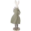 Décoration lapin blanc-vert Clayre & Eef 17x15x53 cm