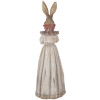 Clayre & Eef Décoration Lapin Naturel Gris-Brun 18x16x53 cm