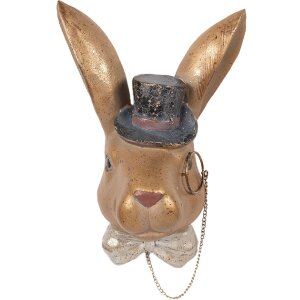 Décoration Lapin Clayre & Eef Doré Noir 17x11x25 cm