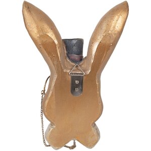 Décoration Lapin Clayre & Eef Doré Noir 17x11x25 cm