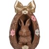 Décoration œuf lapin marron doré Ø 12x26 cm - Clayre & Eef