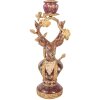 Bougeoir Cerf Violette-Or Clayre & Eef 14x11x31 cm