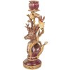 Bougeoir Cerf Violette-Or Clayre & Eef 14x11x31 cm