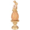 Décoration Lapin sur Oeuf Brun-Gold Ø8x27cm Clayre & Eef