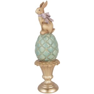 Décoration Lapin sur Œuf Clayre & Eef Ø8x29cm