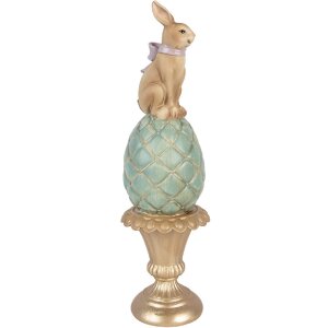 Décoration Lapin sur Œuf Clayre & Eef Ø8x29cm