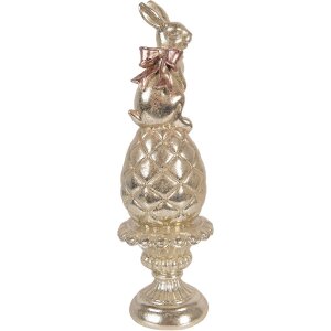 Décoration lapin sur œuf Ø 8x28 cm – Clayre & Eef